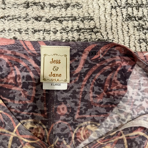 Jess & Jane Medallion Rhinestone Top Blouse - Picture 3 of 9